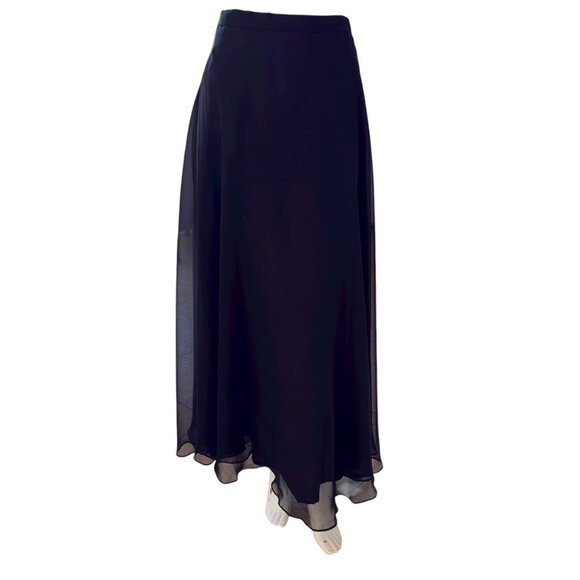 VTG Layered Chiffon Whimsigoth Maxi Skirt Special Occasion Holidays - Picture 1 of 2